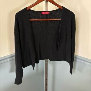 n:Philanthropy Black Open Front Cardigan Sweater Size Small